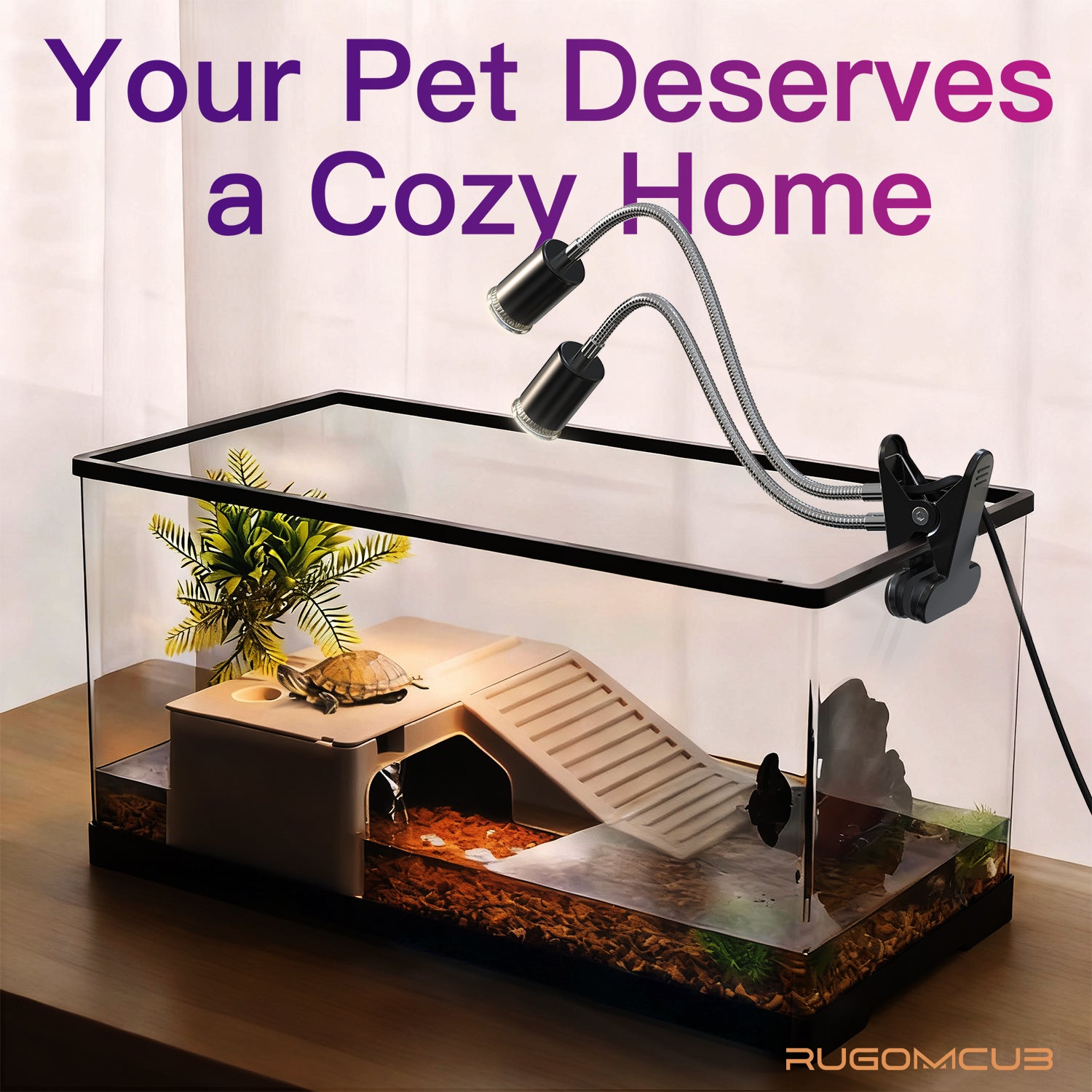 RUGOMCUB Reptile Heat Lamp